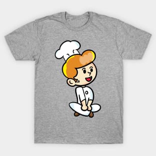 chef cartoon character  drawing design T-Shirt